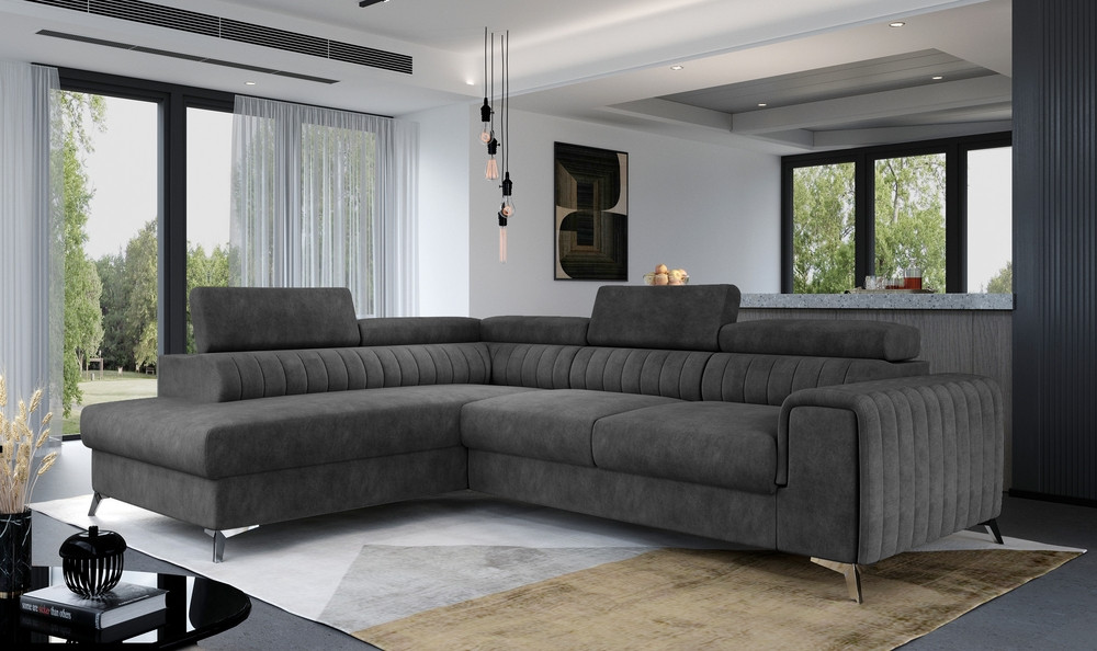 Oxford corner sofa bed with storage D96