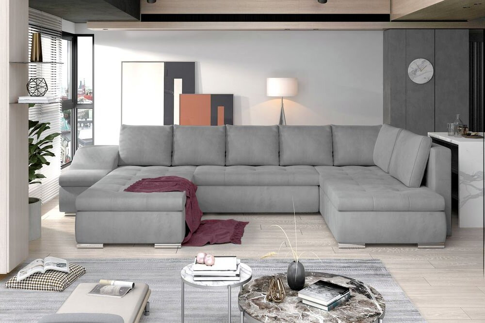 Southampton U shaped sofa bed with storage M