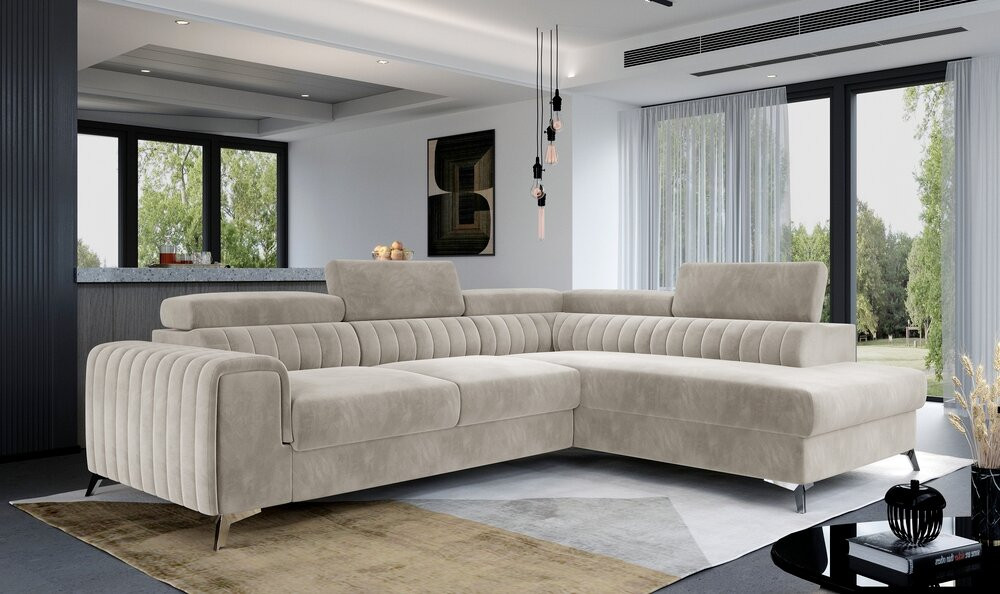 Oxford corner sofa bed with storage P02