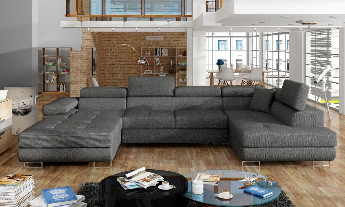 Stoke on Trent U shaped sofa bed with storage I96