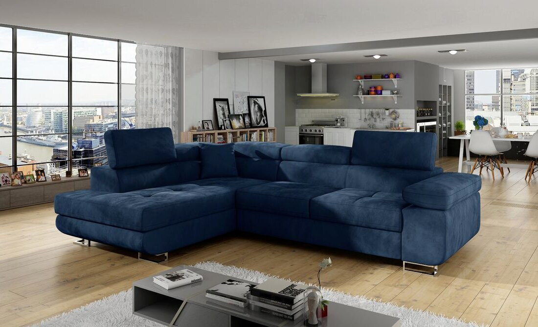 Coventry corner sofa bed with storage K09