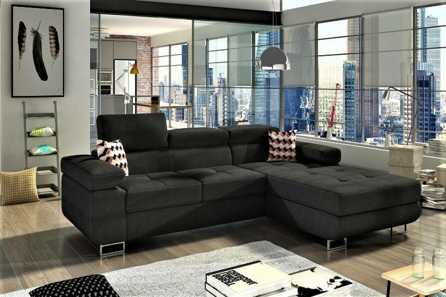 Amy corner sofa bed with storage