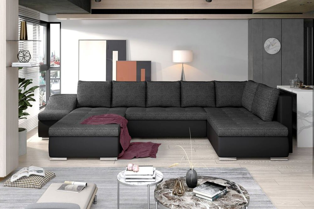 Southampton U shaped sofa bed with storage B02/S11