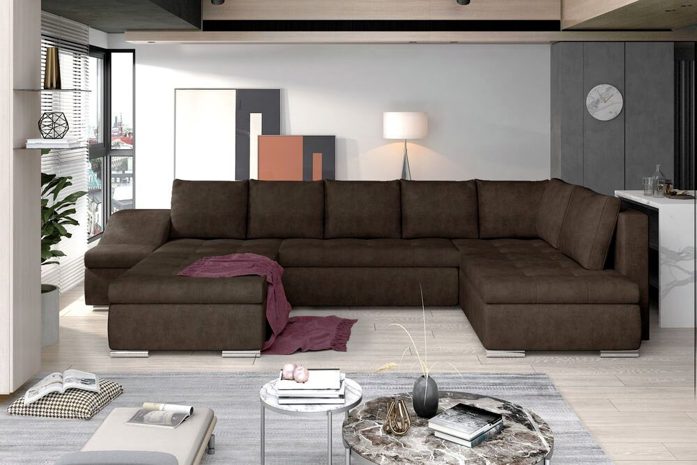 Southampton U shaped sofa bed with storage D28