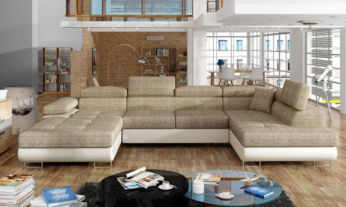Stoke on Trent U shaped sofa bed with storage B03/S33