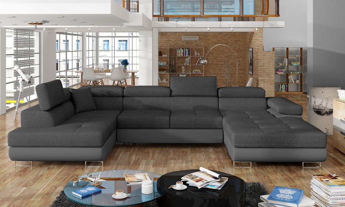 Stoke on Trent U shaped sofa bed with storage I96/S29