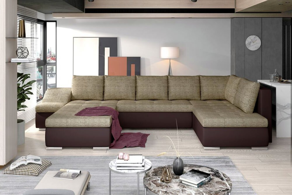 Southampton U shaped sofa bed with storage B03/S66