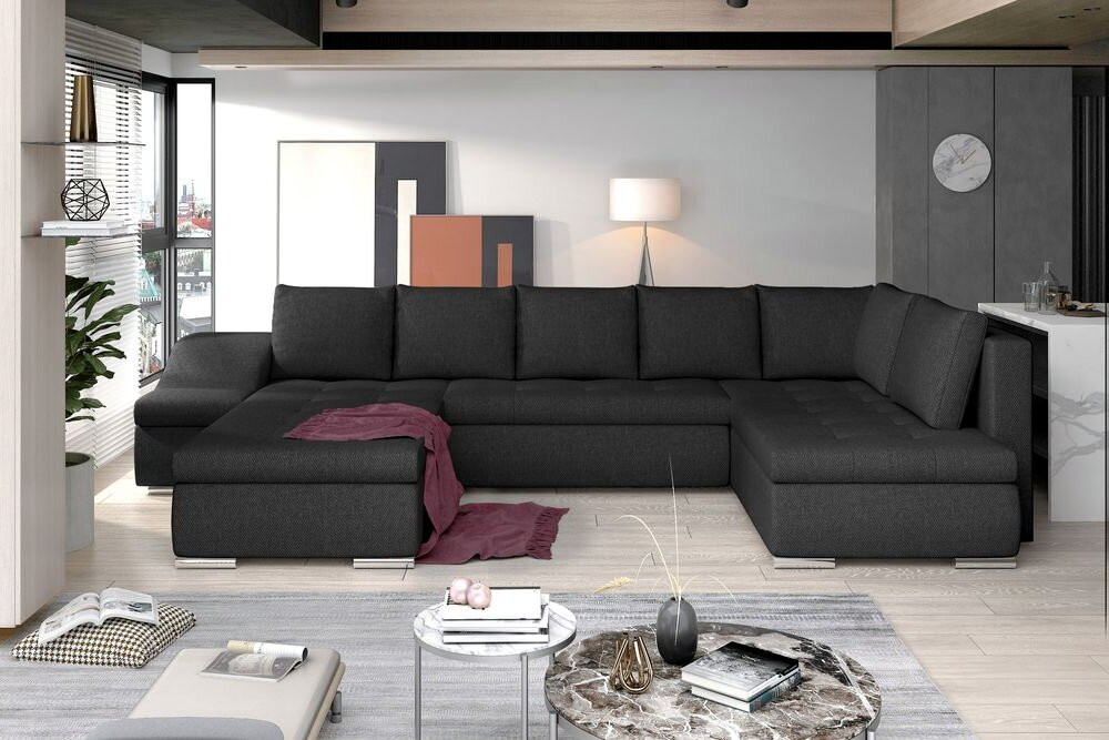 Southampton U shaped sofa bed with storage I96