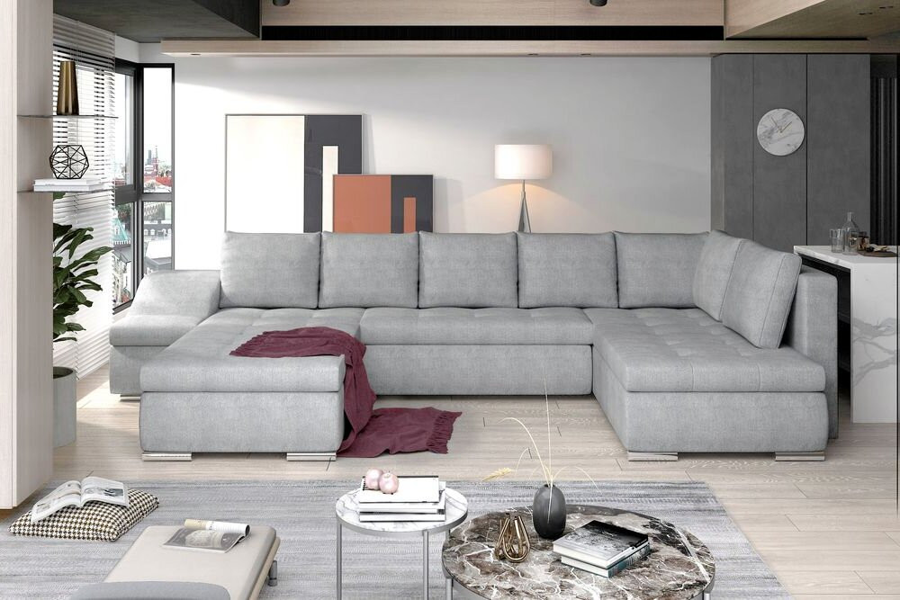Southampton U shaped sofa bed with storage O02