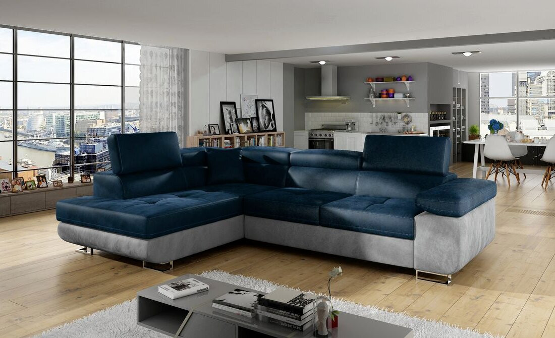 Coventry corner sofa bed with storage M77/M84