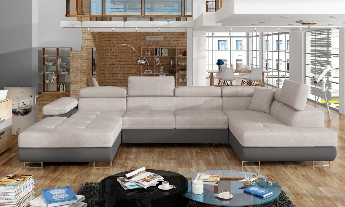 Stoke on Trent U shaped sofa bed with storage S83/S29