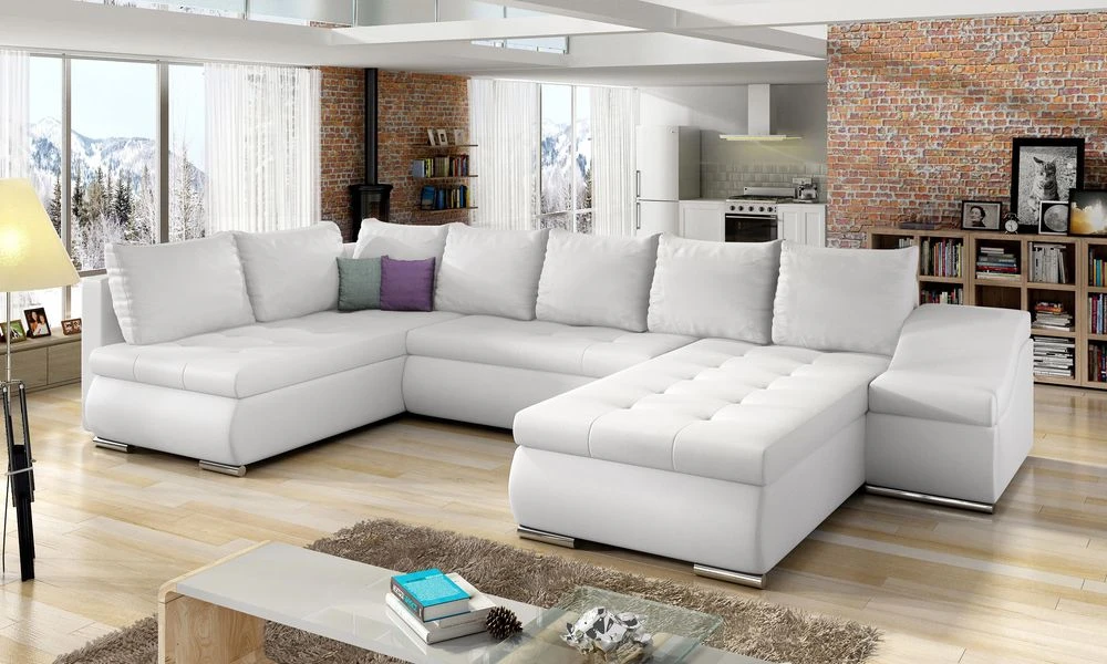 Southampton U shaped sofa bed with storage S17
