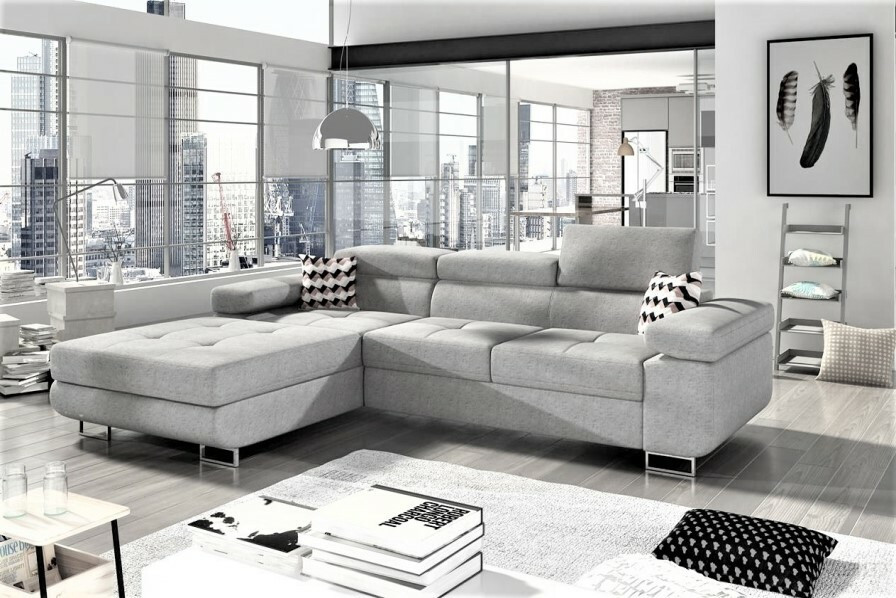 Aman corner sofa bed with storage