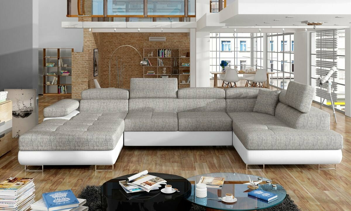 Stoke on Trent U shaped sofa bed with storage B01/S17
